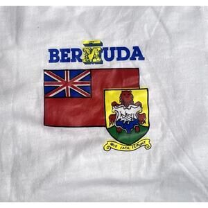 Vintage Single Stitch Bermuda Tshirt Bermuda Flag Size Medium Unisex